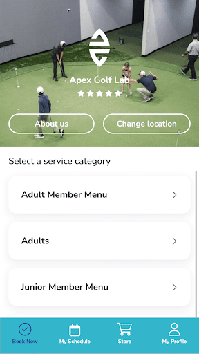 Android application Apex Golf Lab screenshort