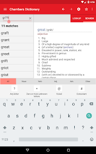 Chambers Dictionary Screenshot