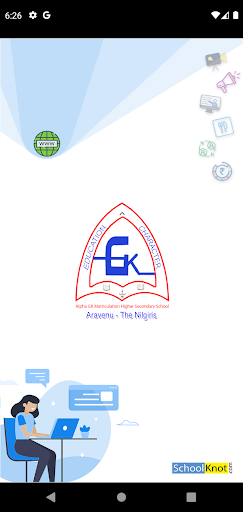 Android application Alpha GK Matric Hr Sec School screenshort