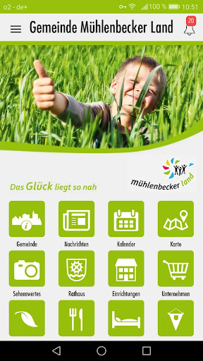 Android application Mühlenbecker Land screenshort