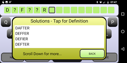 XwordPal Screen 2
