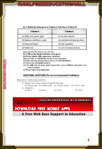 6th class science solution nce Screen 3