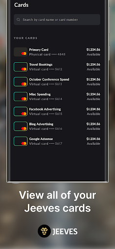Jeeves Mobile Screen 2