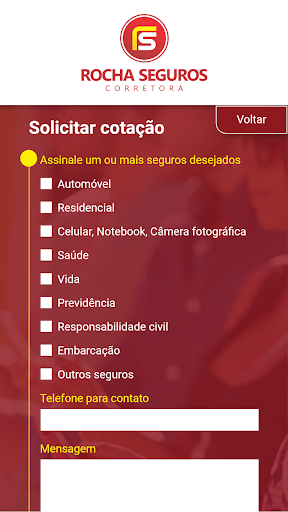 Rocha Seguros Screen 2