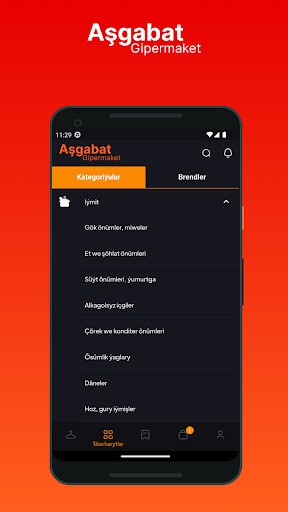 Android application Ashgabat Gipermarket screenshort