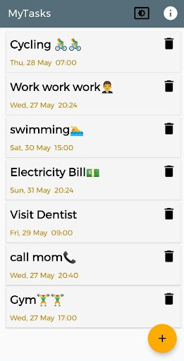Android application My Tasks screenshort