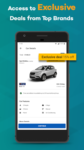 Argus Car Hire Screen 3