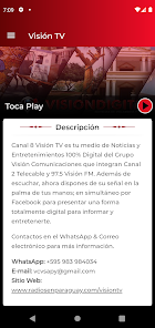 Captura de Pantalla 2 Canal 8 Visión TV android