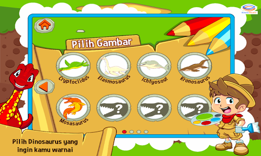 Screenshot of Marbel Mewarnai : Dinosaurus