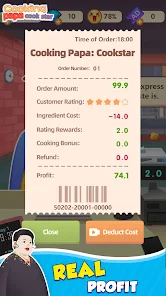 Cooking Papa Cookstar v2.17.3 MOD (Earn rewards without watching ads) APK