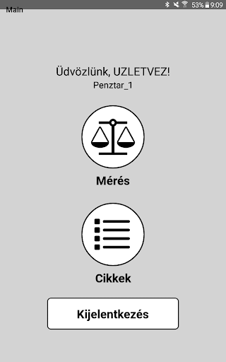 Android application Hardbit Mérleg screenshort