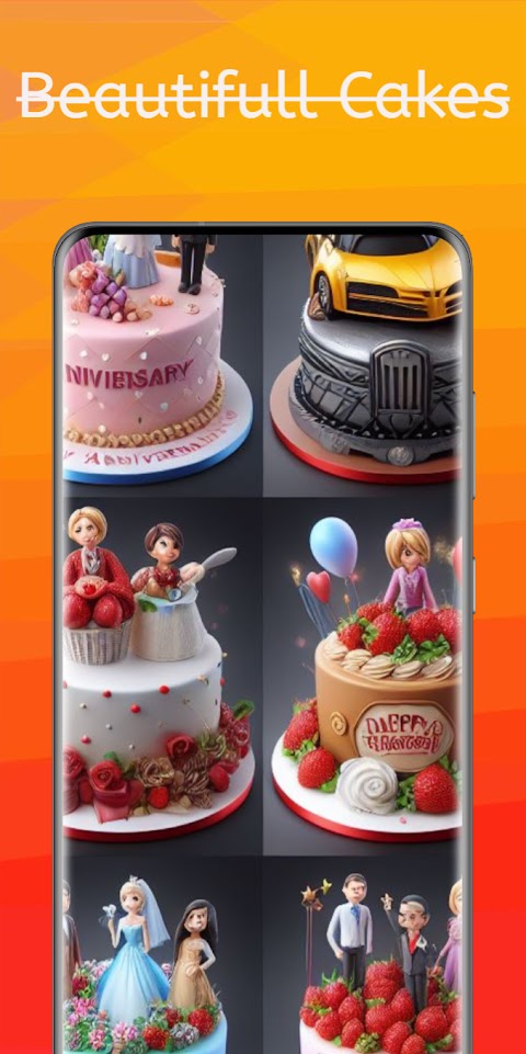 Name On anniversary Cakeのおすすめ画像1