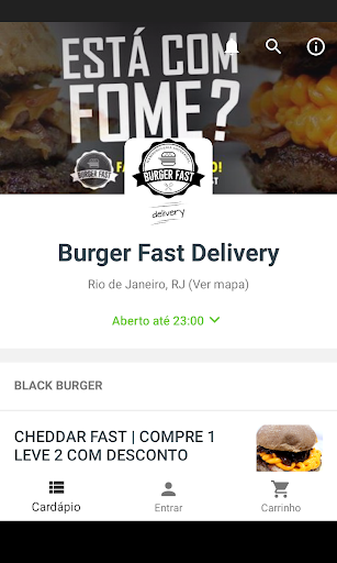 Android application Burger Fast Delivery screenshort