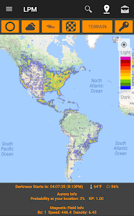 Light Pollution Map - Dark Sky Captura de pantalla