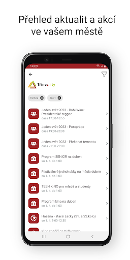 Třinec v mobilu Screen 3