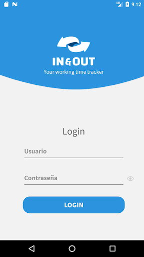 Android application InOutApp screenshort
