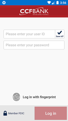 CCFBank Business Mobile Screen 2
