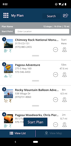 Screenshot of Visit Pagosa Springs