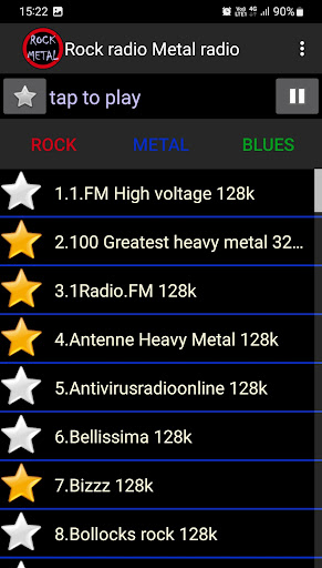 Rock + Metal radio Screen 2