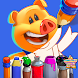 Piggly: Painting & Colouring f
