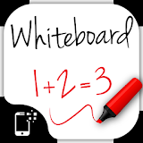 Whiteboard for kids: toddlers draw and color board icon