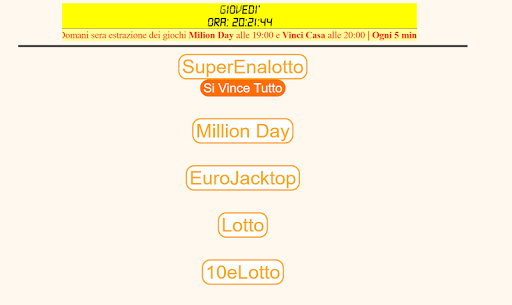 Estrattore Numeri Lotterie