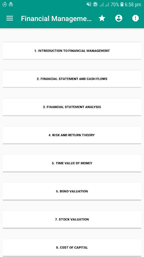 Android application Financial Management Note for screenshort