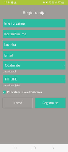 Fit Life - Personal fitness Screen 2
