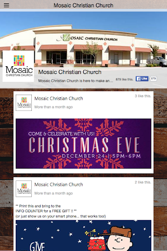 Mosaic Christian Church Screen 3