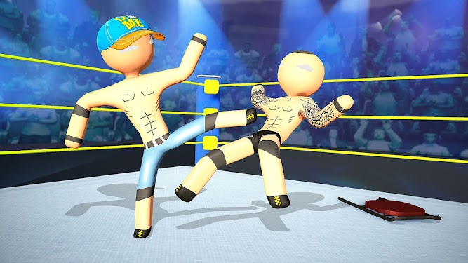 #2. Stickman wrestling Revolution (Android) By: MK Games Studio