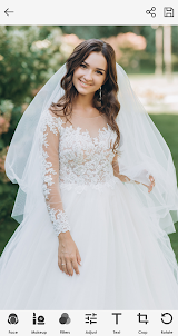 فستان الزفاف محرر الصور