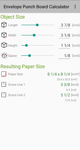 Envelope Punch Board Calctor Screen 2