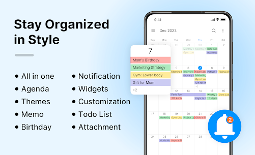 Pianificatore di calendario - APK MOD dell'app Agenda (pro sbloccato) 1