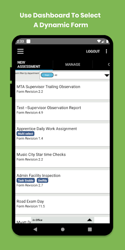 Android application Trackit Assessment screenshort