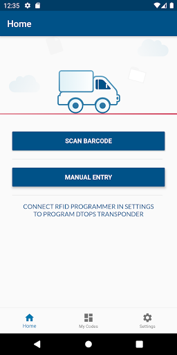 Android application CBP Truck QR screenshort