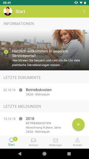 Android application GEWOBAU Serviceportal screenshort
