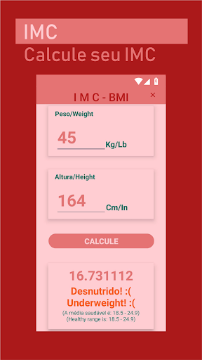 BMI Calculator Calculadora IMC Screenshot 4 - AppWisp.com
