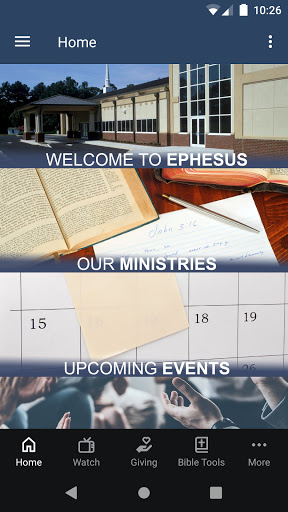 Android application Ephesus Baptist Church screenshort