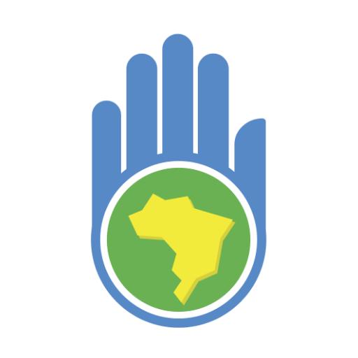 Brasil na palma da mão logo