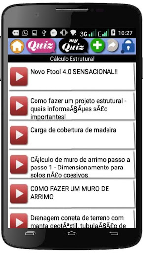 Android application Curso Geotécnico (português) screenshort