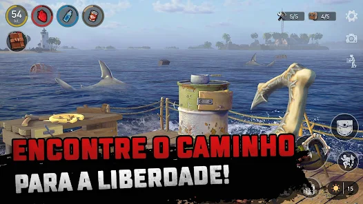 INCRÍVEL JOGO NOVO DE SOBREVIVÊNCIA NO MAR PARA ANDROID 