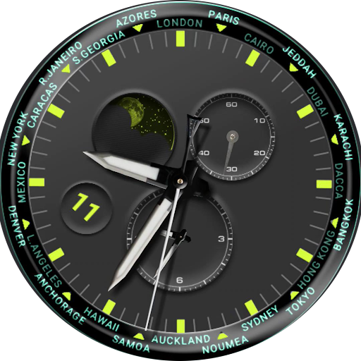 World timer watch face