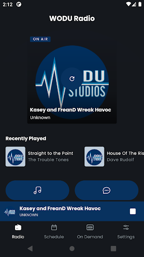 Android application WODU Radio screenshort