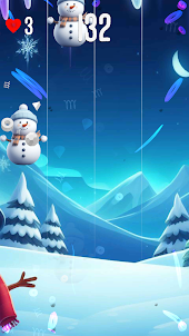 Frosty Snowman Piano Snowflake