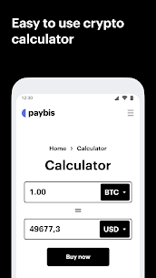 Paybis  Buy  Sell Bitcoin | Track Prices and more Apk Download 4