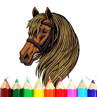 ColorFun: Horses Coloring Book