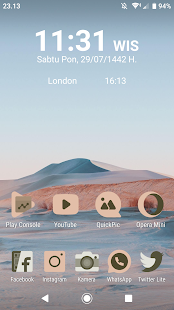 ภาพหน้าจอของ Android 12 สี - ชุดไอคอน