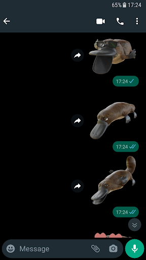 Platypus Stickers Screen 3