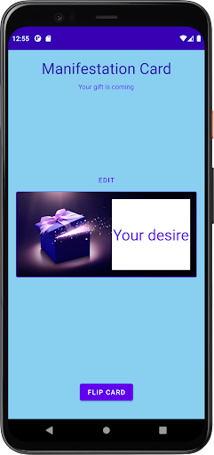 Android application Manifestation Card screenshort