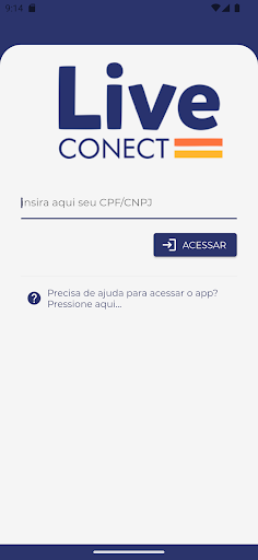 Android application Live Conect screenshort